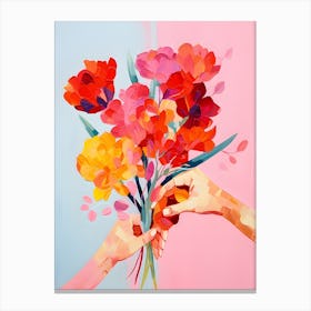 Two Hands Canvas Print