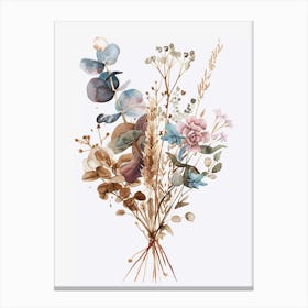 Bouquet Of dry Flowers Canvas Print