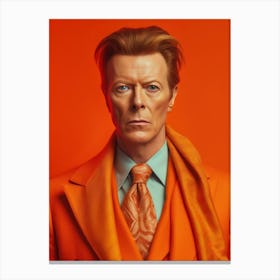 David Bowie Fashion Art Canvas Print