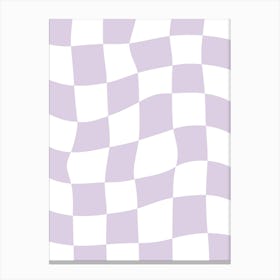 Checkerboard - Lilac Canvas Print