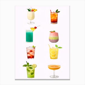 Alcoholic Drinks Canvas Print