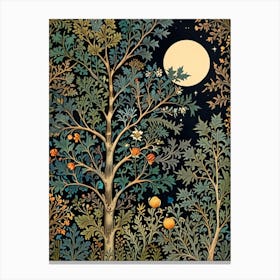 William Morris Moonlight In The Trees 13 Canvas Print