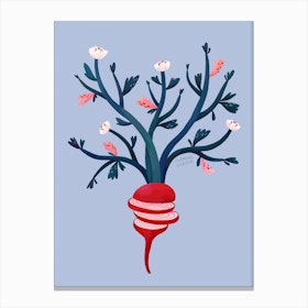 Beetroot Tree Canvas Print