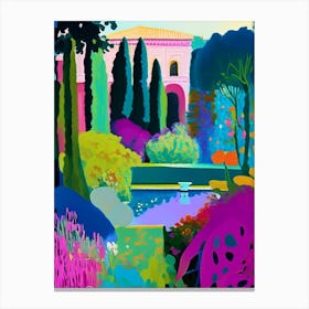 Gardens Of The Royal Palace Of Caserta, Italy Abstract Still Life Canvas Print