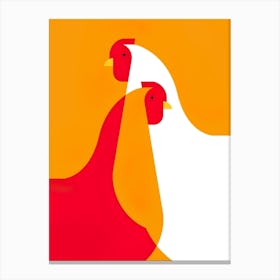 Roosters Canvas Print