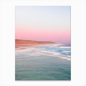 Bells Beach, Australia Pink Photography 2 Canvas Print