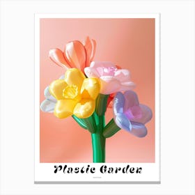 Dreamy Inflatable Flowers Poster Daffodil 3 Canvas Print