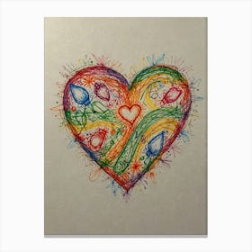 Heart Of Love 43 Canvas Print