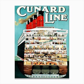 Big Steam Oversea Cruiser Canvas Print