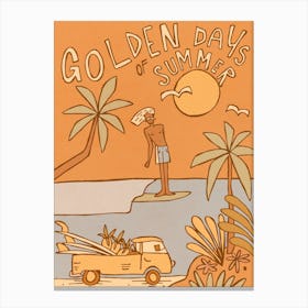 Golden Days of Summer - Tropicool Studio Canvas Print