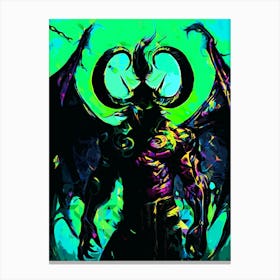 Demon illidant World Of Warcraft game Canvas Print