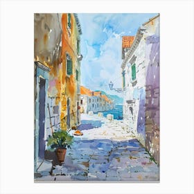 Dalmatian Colourful Watercolour 3 Canvas Print