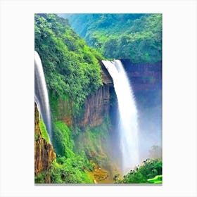 Bhagsunag Falls, India Majestic, Beautiful & Classic (2) Canvas Print