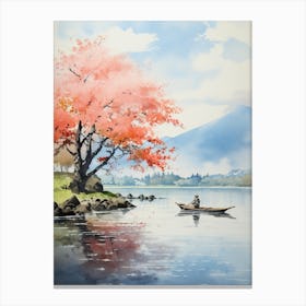 Kairakuen Japan Watercolour Painting 1  Canvas Print