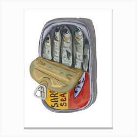 Sardines In A Can Canvas Print