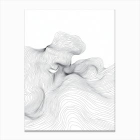 Abstract Line Art Canvas Print