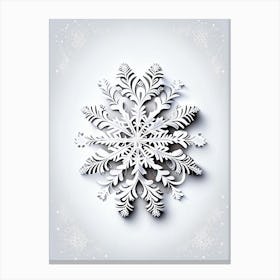 Unique, Snowflakes, Marker Art 3 Canvas Print