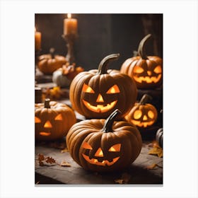 Halloween Pumpkins 3 Canvas Print