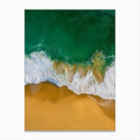 Aerial View Of A Beach 112 Canvas Print