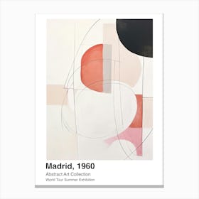 World Tour Exhibition, Abstract Art, Madrid, 1960 4 Canvas Print