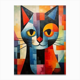 Cat Abstract Pop Art 8 Canvas Print