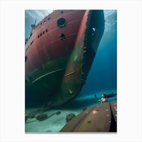 Shipwreck -Reimagined Canvas Print