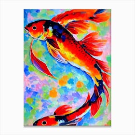 Koi Fish II Matisse Inspired Canvas Print