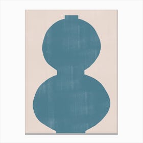 Blue Vase Simplicity Canvas Print