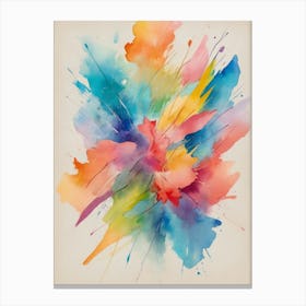 Abstract Watercolor Painting 16 Canvas Print