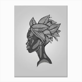 Portrait Of African Woman 78 Canvas Print