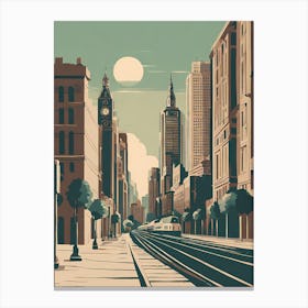 Cityscape VECTOR ART Canvas Print