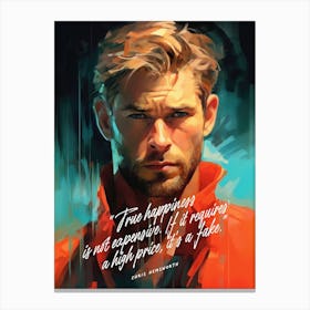 18a Chris Hemsworth Canvas Print