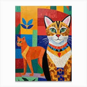 Egyptian Cats Canvas Print