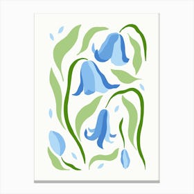 Blue Tulips Canvas Print