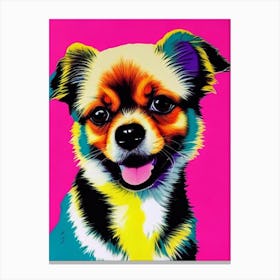 Pomeranian Andy Warhol Style dog Canvas Print