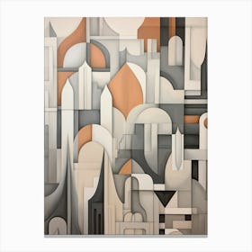Whimsical Abstract Geometric Shapes 12 Canvas Print