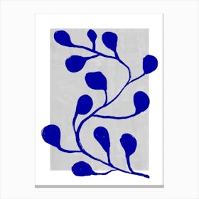 Blue Botanic No 5 Canvas Print