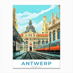 Belgium Antwerp Travel 3 Canvas Print