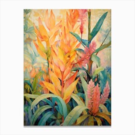 Tropical Plant Painting Zz Plant 7 Canvas Print