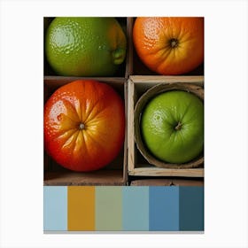 Oranges And Grapefruits Canvas Print