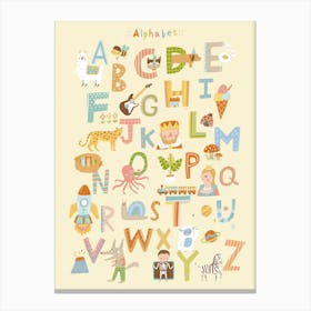 Abc Alphabet Canvas Print