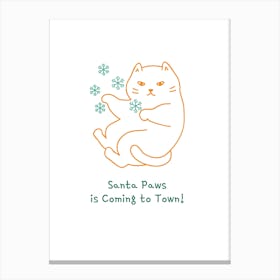 Santa Paws Canvas Print