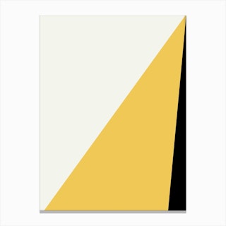 Black And Yellow Canvas Print