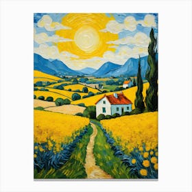 Sunflower Field Canvas Print