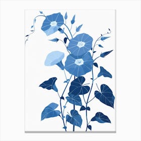 Blue Morning Glory 4 Canvas Print