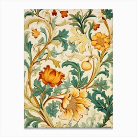 Victorian Floral Wallpaper 13 Canvas Print