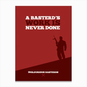 Inglourious Basterds Movie Canvas Print