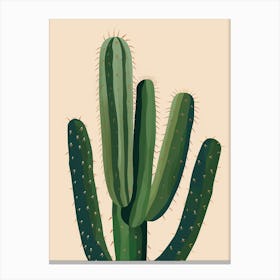 Parodia Cactus Minimalist Abstract Illustration 3 Canvas Print