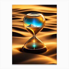 Hourglass In The Desert 2 Canvas Print
