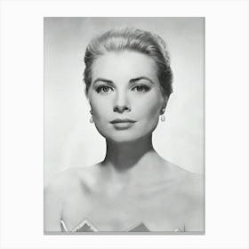 American Actress Grace Kelly Funny Canvas Print